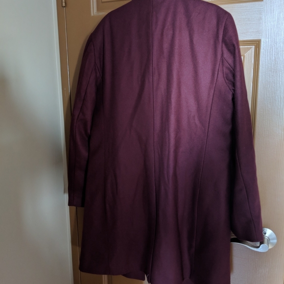 BNWT Club Monaco Manteaux Maroon wool jacket - Picture 5 of 8